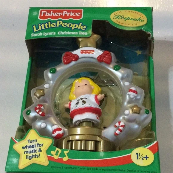 Tree Ornament Fisher Price Christmas Ornaments Vintage Building